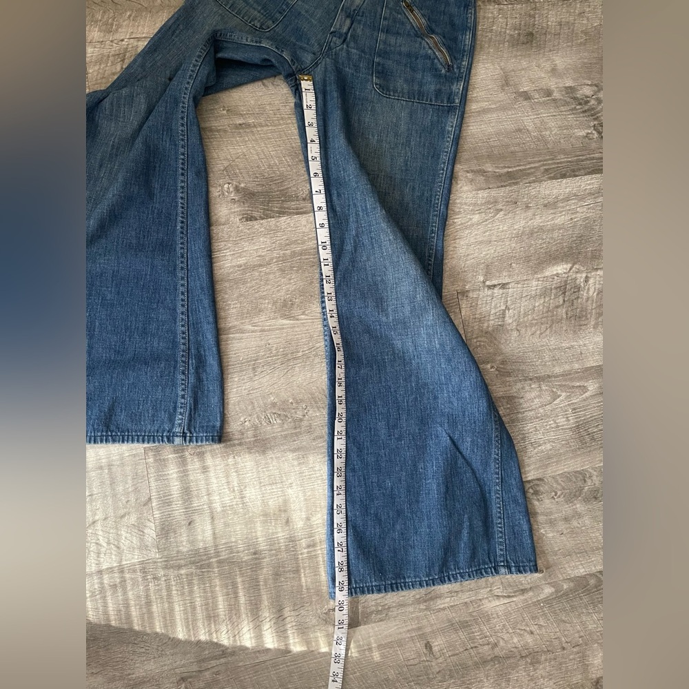 Vintage BIG YANK Women's Blue Wide-Leg Jeans - Picture 5 of 9